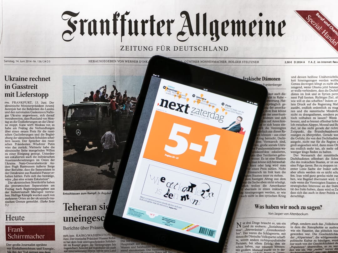 Die Gewinner beim Digitalauflagen-Index: FAZ und Niederlande