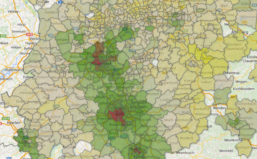 Wohnkostenatlas NRW: Die Durchschnittsmieten im Überblick